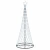 vidaXL Albero di Natale LED Bianco freddo 250 cm Metallo