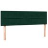 vidaXL Giroletto a Molle con Materasso Verde Scuro 160x220 cm Velluto