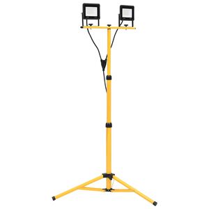 vidaXL Faretto a LED con Treppiede 2x30 W Bianco Freddo