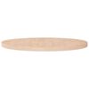 vidaXL Piano Tavolo Rotondo &Oslash;90x4 cm Massello di Rovere Non Trattato