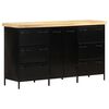 vidaXL Credenza 140x38x76 cm in Legno di Mango Grezzo