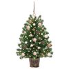 vidaXL Albero di Natale artificiale con 150 LED Verde 95 cm PE e PVC