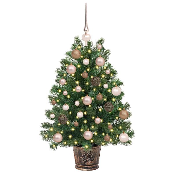 vidaXL Albero di Natale artificiale con 150 LED Verde 95 cm PE e PVC