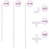 vidaXL Tubo PVC 29 pz Bianco PP e PE
