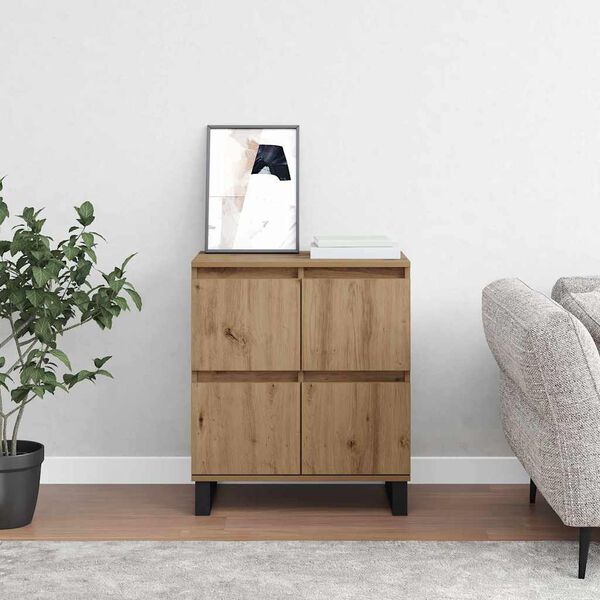 vidaXL Credenza Rovere artigianale 60 x 35 x 70 cm