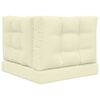 vidaXL Cuscino per divano da esterno 3 pcs Crema Poliestere