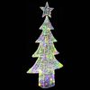 vidaXL Albero di Natale con 240 LED Multicolore 180 cm Acrilico