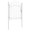 vidaXL Cancello da Giardino Woerden in Acciaio 1x1,25m Bianco
