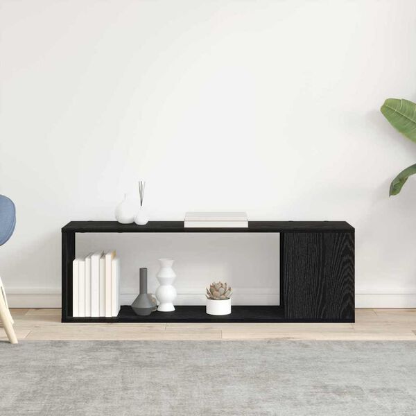 vidaXL Set mobile TV Nero 100 x 24 x 63 cm Legno multistrato