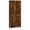 vidaXL Credenza Rovere Fumo 69,5x34x180 cm in Legno Multistrato