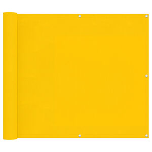 vidaXL Schermo da balcone Giallo 100 x 700 cm Tessuto Oxford