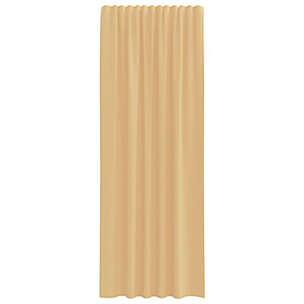 vidaXL Tende in Voile con Tasche per Aste 2 pz Sabbia