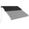 vidaXL Tenda da Sole Retrattile Manuale 300x250 cm Antracite