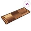 vidaXL Tappetini per Scale Autoadesivi 5 pz 65x21x4 cm Marroni