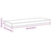 vidaXL Scaffali a Parete 2 pz Bianchi 60x23,5x3,8 cm in MDF