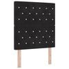 vidaXL Testiera Nero 80 cm Velluto