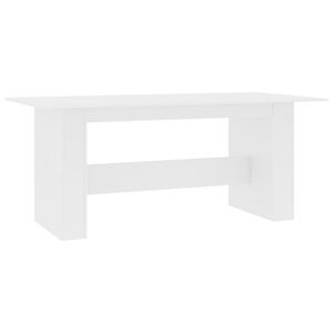 vidaXL Tavolo da Pranzo Bianco 180x90x76 cm in Legno Multistrato