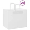vidaXL Sacchetti di Carta 50 pz con Manici Bianchi 32x22x28 cm