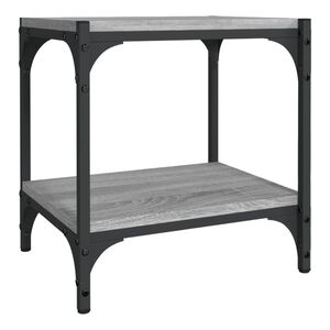 vidaXL Mobile TV Grigio Sonoma 40x33x41 cm Legno Multistrato e Acciaio