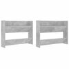 vidaXL Scarpiere Muro 2pz Grigio Cemento 80x18x60cm Legno Multistrato