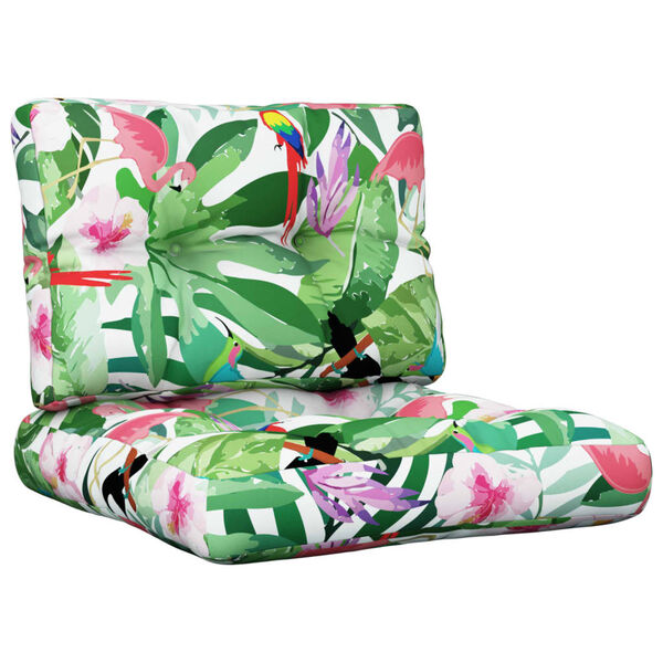 vidaXL Cuscini per Pallet 2 pz Multicolori in Tessuto