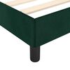 vidaXL Giroletto senza Materasso Verde Scuro 120x190 cm Velluto