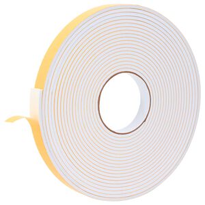 vidaXL Nastro adesivo in schiuma 10 pz Bianco 20mm x 10m Schiuma CR