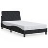 vidaXL Giroletto senza Materasso Nero 100x200 cm in Velluto