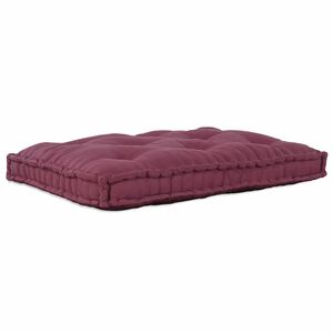 vidaXL Cuscino per Divano Pallet Bordeaux 120 x 80 x 12 cm Tessuto