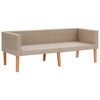 vidaXL Set Divani da Giardino 3 pz con Cuscini in Polyrattan Beige
