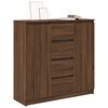 vidaXL Credenza con Cassetti Rovere Marrone 100,5x35x98,5cm Truciolato