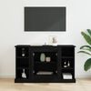 vidaXL Credenza Rovere Nero 100 x 35,5 x 60 cm Legno multistrato
