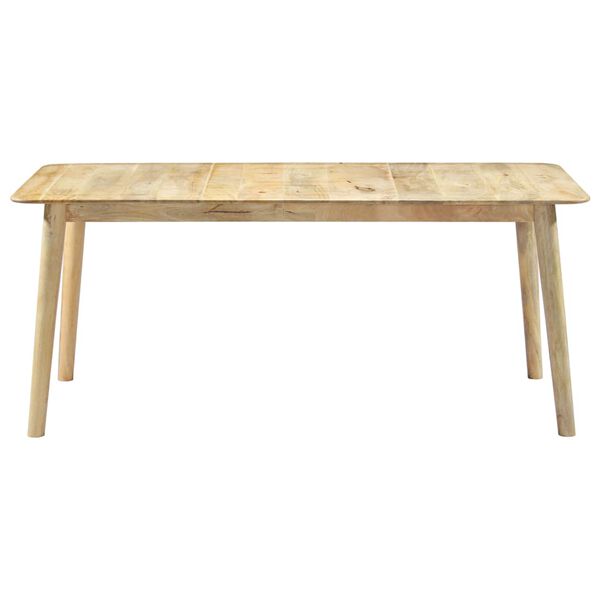 vidaXL Tavolo da Pranzo 180x90x76 cm in Legno Massello di Mango