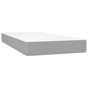 vidaXL Materasso a Molle Insacchettate Rigidit&agrave; Media Grigio Chiaro 80x200x20 cm