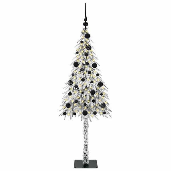 vidaXL Albero di Natale con 150 LED Bianco 150 cm PE e Acciaio