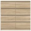 vidaXL Credenza Rovere Sonoma 100x35x99 cm in Legno Multistrato
