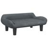 vidaXL Lettino per Cani Grigio Scuro 70x40x24 cm in Velluto