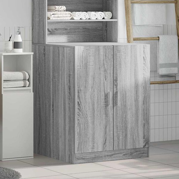 vidaXL Mobile per Lavatrice Grigio Sonoma 71x71,5x91,5 cm
