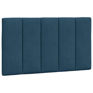 vidaXL Cuscino Testiera Hanko Blu 80 cm in Velluto