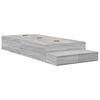 vidaXL Struttura letto con contenitore con porta Grigio Sonoma 90 cm