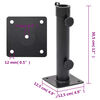vidaXL Base per Ombrellone per Palo da &Oslash;38/48 mm Nero Opaco in Acciaio