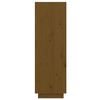 vidaXL Scarpiera Marrone Ambra 60x34x105 cm in Legno Massello di Pino