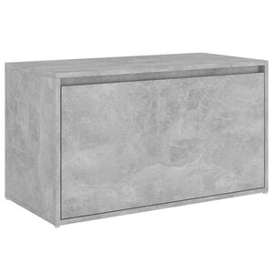 vidaXL Panca da Ingresso 80x40x45 cm Grigio Cemento Legno Multistrato