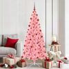 vidaXL Albero di Natale con 300 LED con supporto Rosa 180 cm PVC