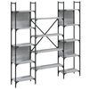 vidaXL Libreria Grigio Sonoma 155,5x24x166,5 cm in Legno Multistrato