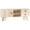vidaXL Mobile Porta TV 110x30x44 cm in Legno Massello di Mango