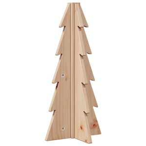 vidaXL Albero di Natale Decorativo in Legno 49 cm Legno Massello Pino