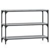 vidaXL Libreria Grigio Sonoma 100x33x70,5 cm Legno Multistrato Acciaio