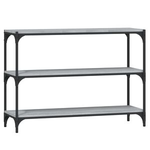 vidaXL Libreria Grigio Sonoma 100x33x70,5 cm Legno Multistrato Acciaio
