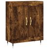 vidaXL Credenza Rovere Fumo 69,5x34x180 cm in Legno Multistrato